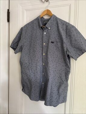 RVCA Men's Short-Sleeve Button-Down Shirt